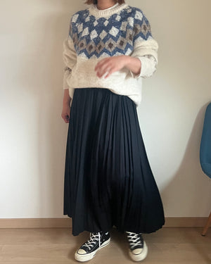 ノルディック柄オーバーサイズニット