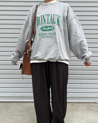 MONTAUKロゴスウェット
