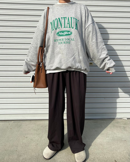 MONTAUKロゴスウェット