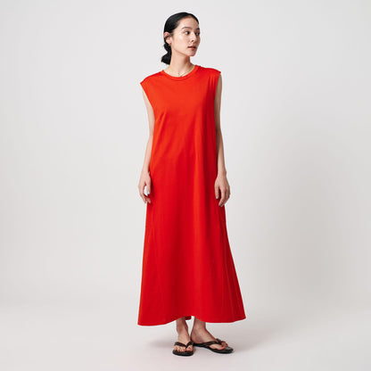 【WEB限定 Wardrobe DAILY MINIMAL】ティアード フレンチスリーブワンピース 接触冷感 吸水速乾