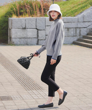 キルティング巾着ショルダーバッグ