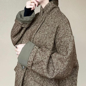 ヘリンボーンジャケットコート