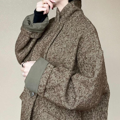 ヘリンボーンジャケットコート