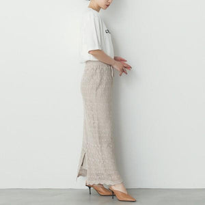 透かし編みAラインスカート