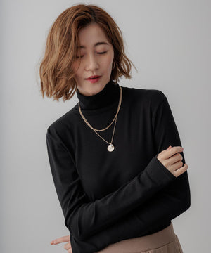 レイヤードタートル カットソー