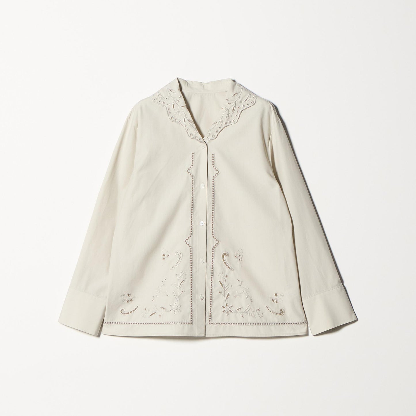 エンブロイダリーカラー シャツ