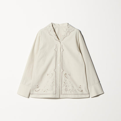 エンブロイダリーカラー シャツ