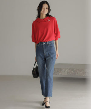 ミッドデニム パンツ