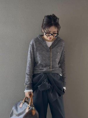 アンゴラルーズフィットフーディ