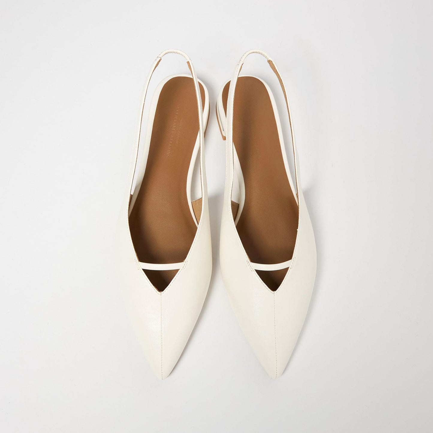 ポインテッド Vカットバー スリングバックシューズ / サンダル / パンプス