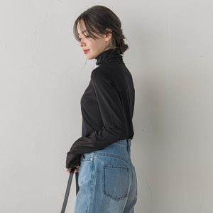 ウォッシャブルベア天竺カットソー≪洗濯機で洗える≫