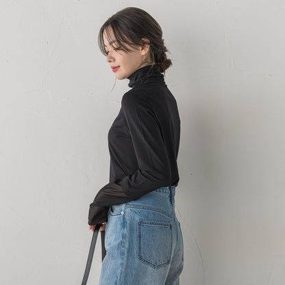 ウォッシャブルベア天竺カットソー≪洗濯機で洗える≫