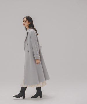 ビッグカラーダブルチェスターコート