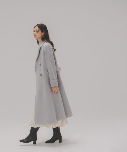 ビッグカラーダブルチェスターコート