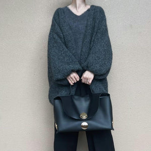 パフスリーブルーズカーディガン