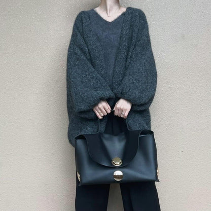 パフスリーブルーズカーディガン