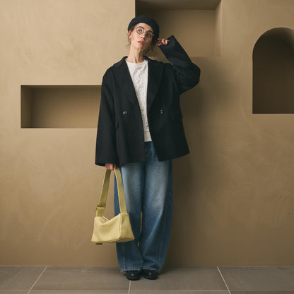 スクエア ビッグバックル ショルダーバッグ