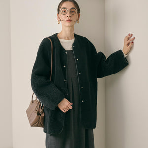 【WEB限定】ボア×フェイクムートン リバーシブルジャケット