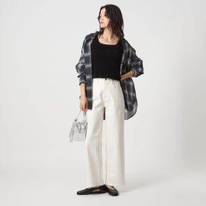 シアー フロッキー タンクトップ