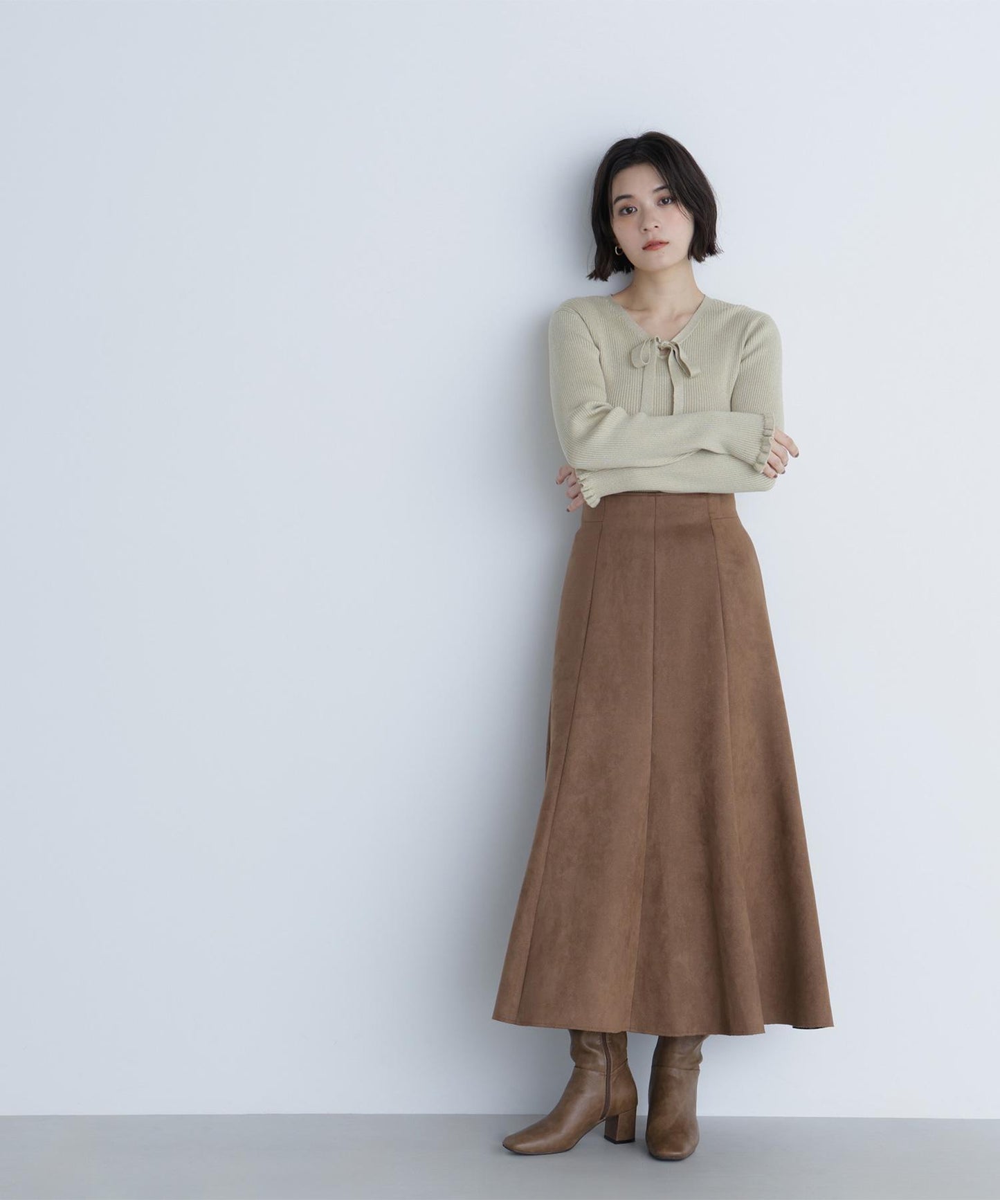 フェイクスエードシリーズ マーメイドスカート