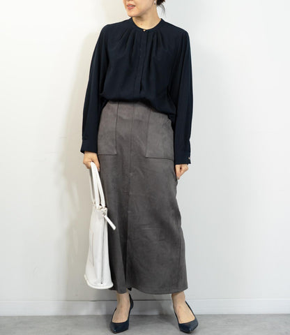 マシュマロスウェードタイトスカート