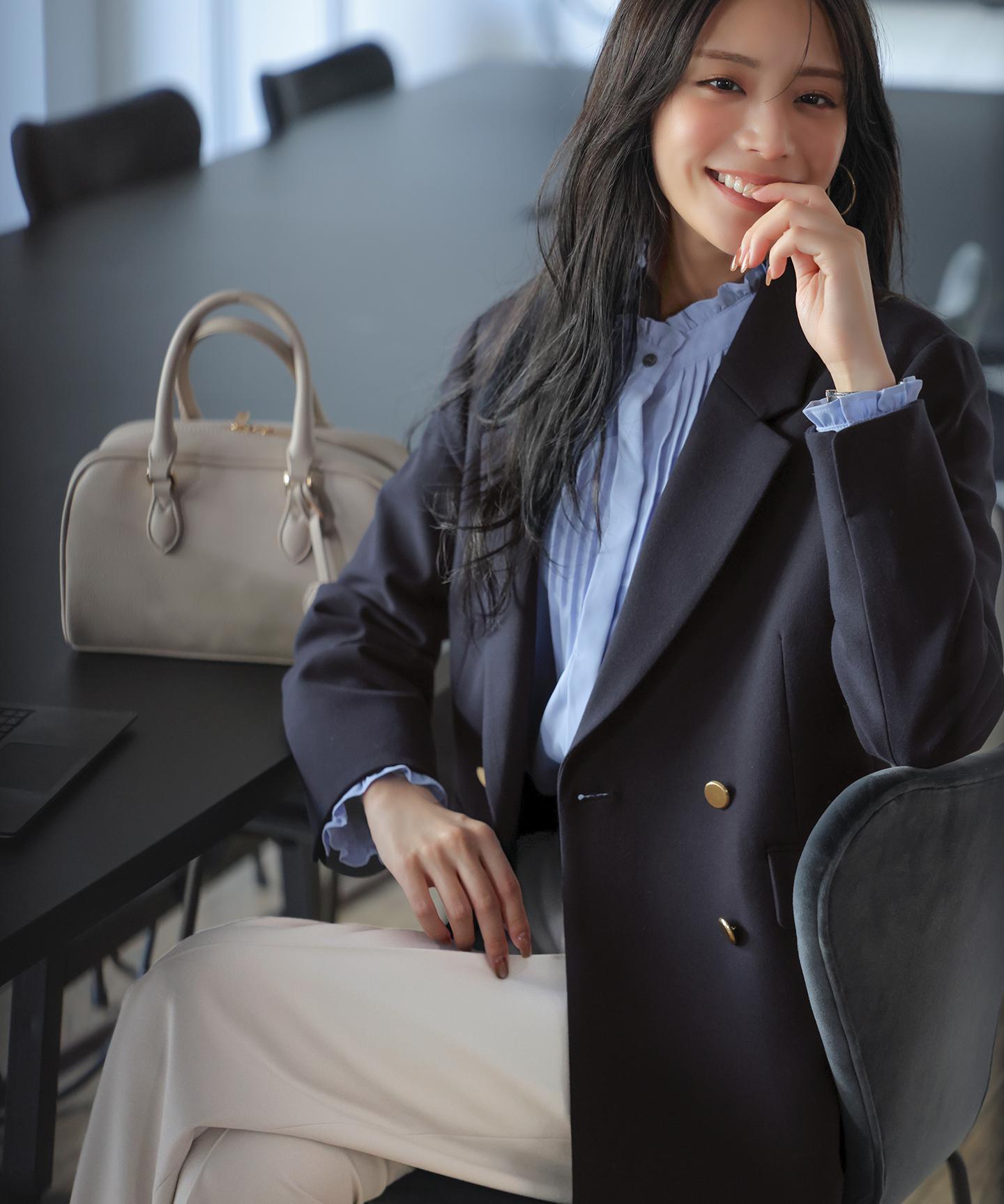 ピンタックフリル シャツ