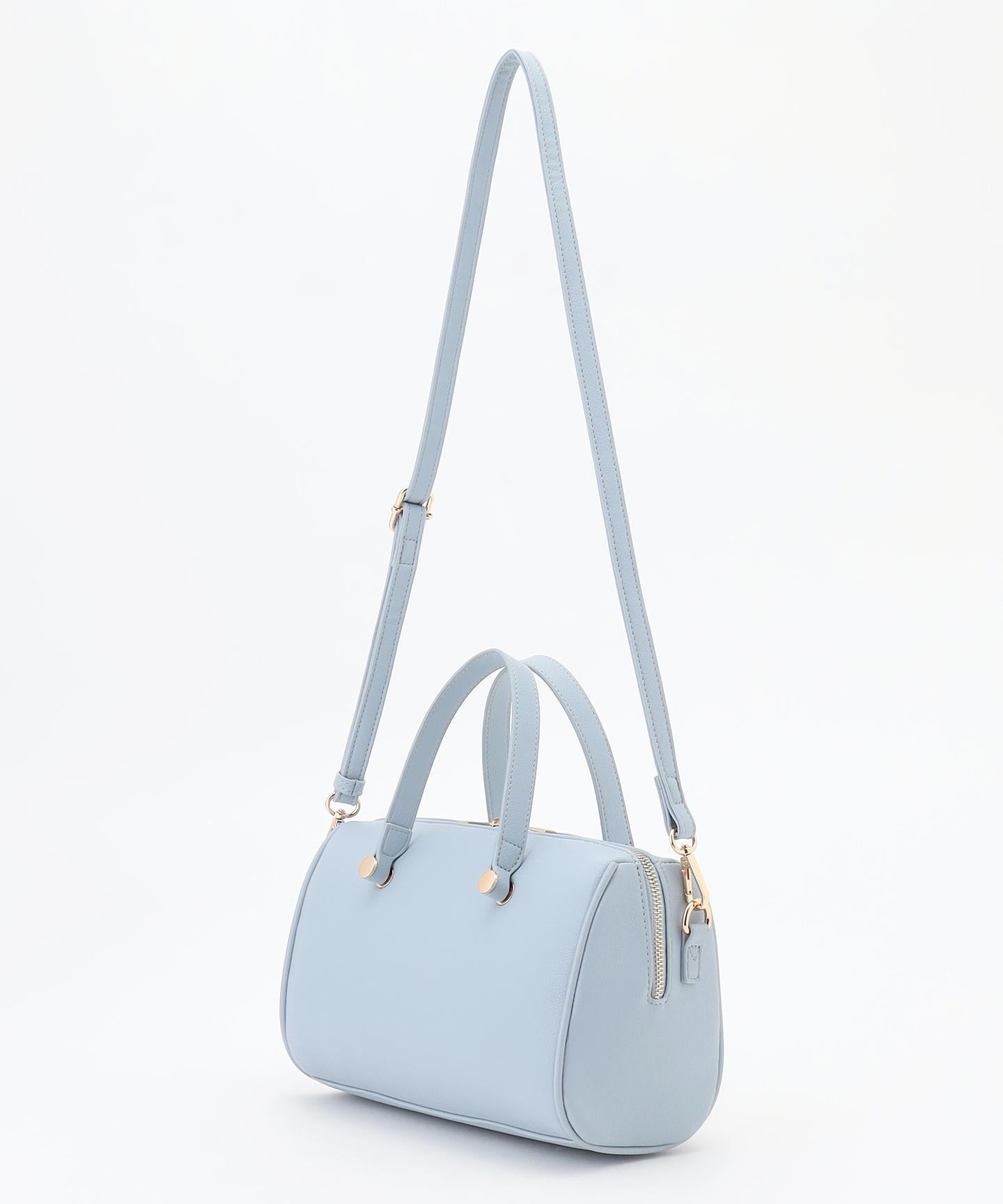 メタルアクセント ボストンバッグ