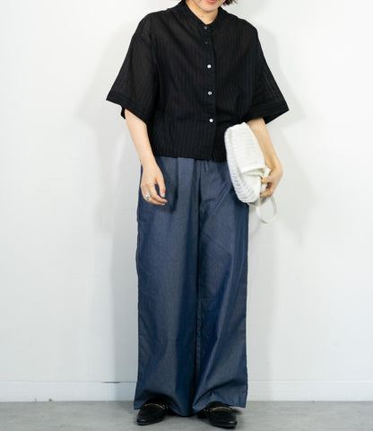 デニムライクイージーパンツ
