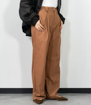 ストレッチリネンストレートパンツ