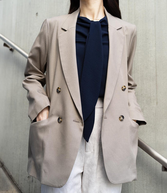 サイロツイルダブルボタンジャケット