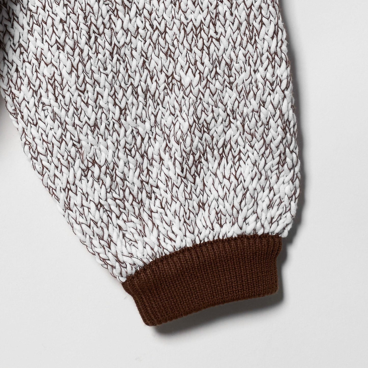 カラーミックス クルーネックニット