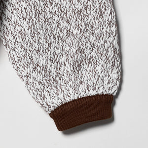 カラーミックス クルーネックニット