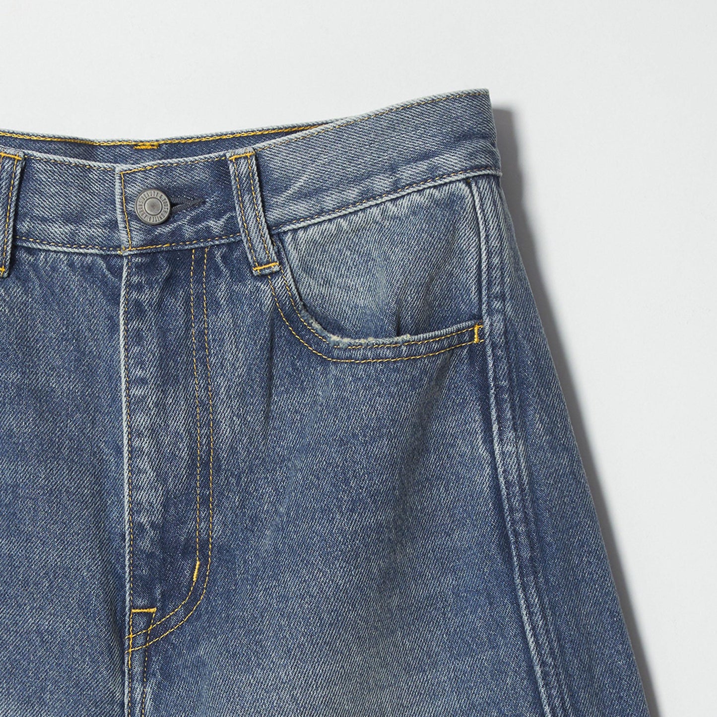 コットンデニム カーブパンツ