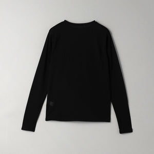 コットンナイロン天竺 シアー クルーネック Tシャツ