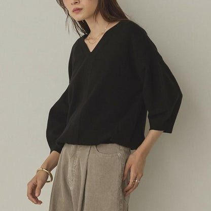 前後2way7部丈ニットプルオーバー