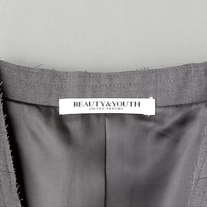 カットオフ カラーレス ジャケット