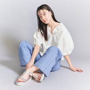 Tストラップ プラットフォーム サンダル