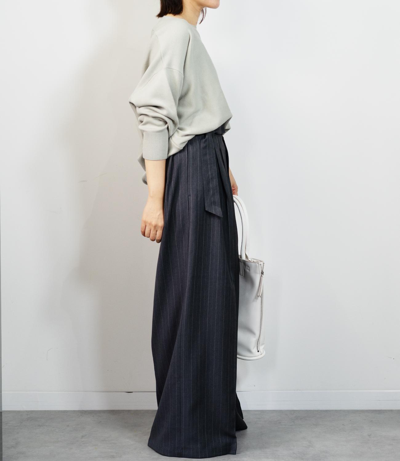 ボートネックコットンニット