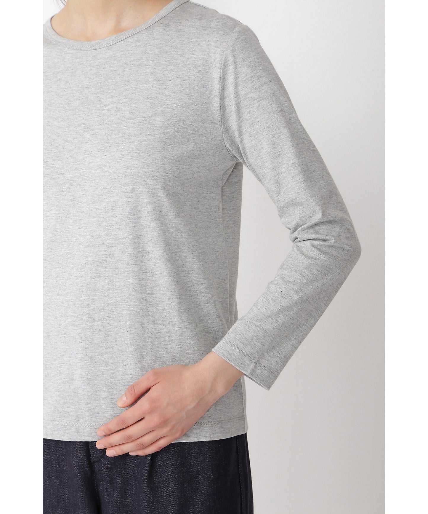 ５０／２オーガニック綿天竺プルオーバー