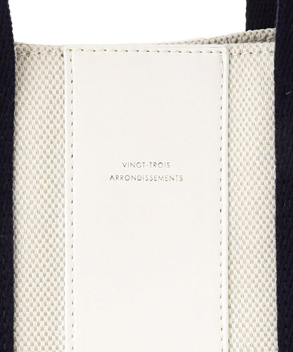 ストライプキャンバス トートバッグ