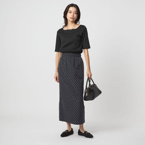 ニットライク スクエアネック カットソー