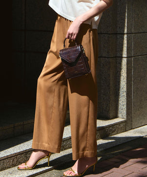 スエーディーサテン ワイド パンツ