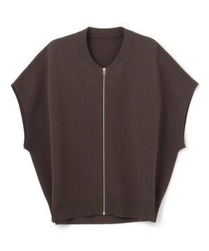 スゴ機能美ニット スリーブレスブルゾン