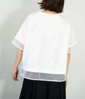 メッシュデザインTシャツ