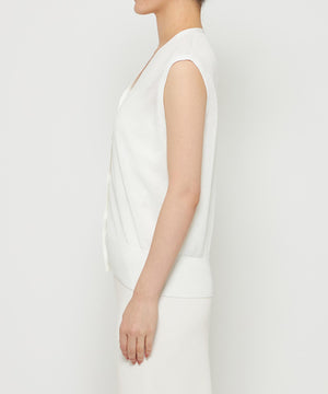 シアーニット ノースリーブベスト