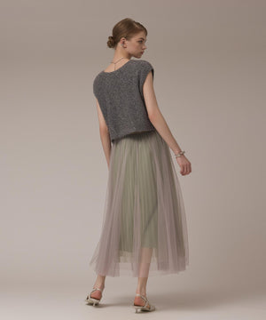 チュールリバーシブルスカート