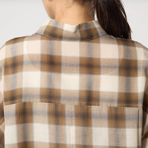 ［size SHORTあり］シアー チェック シャツ