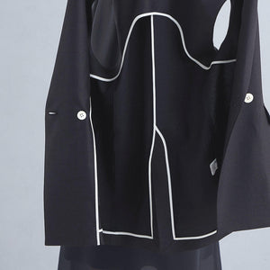 リネンライク ジレ -マシンウォッシャブル・ストレッチ-