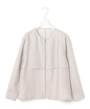 リヨセルナイロンワッシャー ノーカラーブルゾン