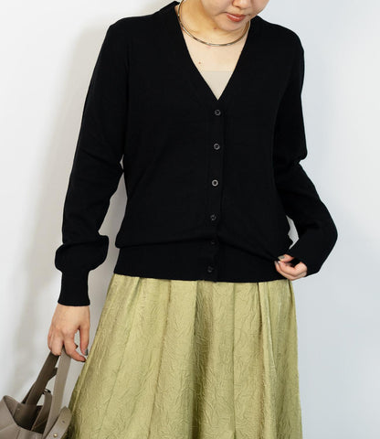ソフトタッチVネックニットカーディガン